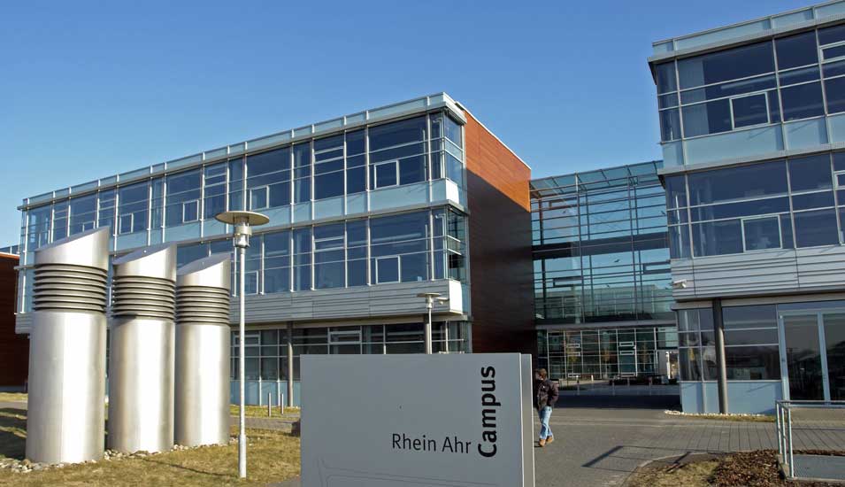 Das Foto zeigt das Gebäude des Rhein-Ahr-Campus der FH Koblenz