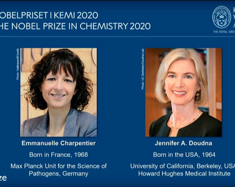Preisträgerinnen desChemie-Nobelpreise Charpentier und Dounda