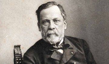 Altes Portraitfoto von Louis Pasteur