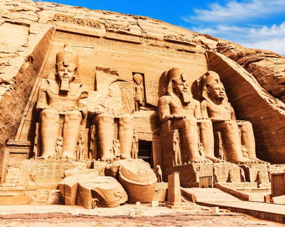 Foto des Tempels von Abu Simbel