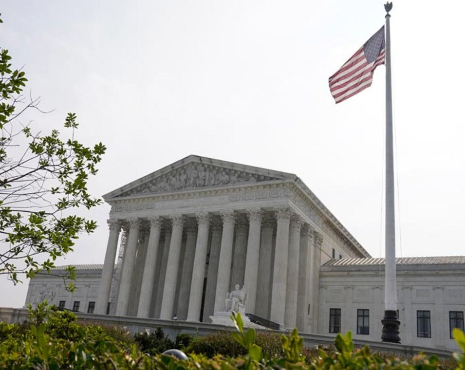 Foto vom Gebäude des Supreme Courts, dem Obersten Gericht in den USA