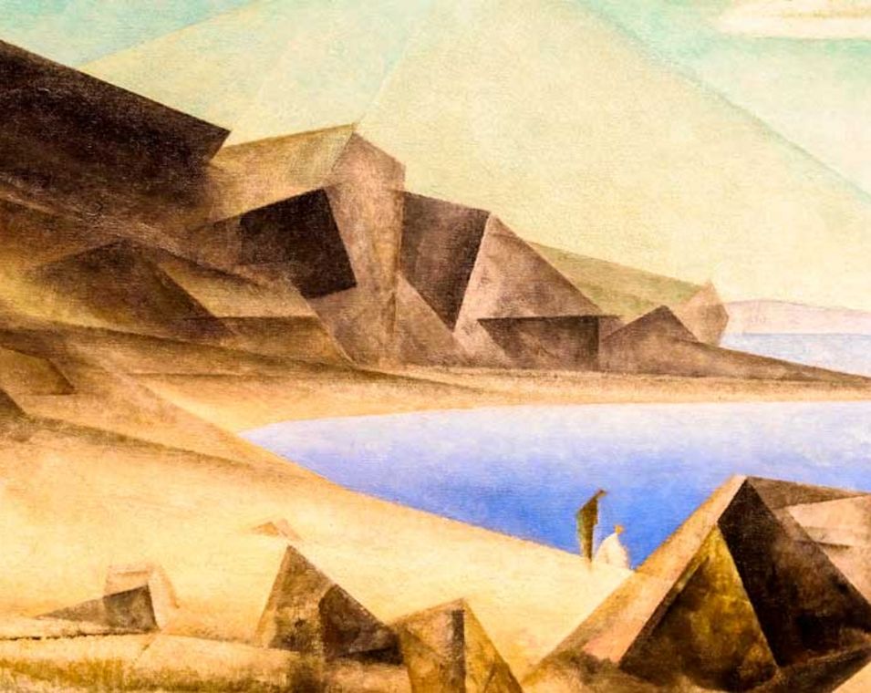 Gemälde von Lyonel Feininger, "The High Shore"