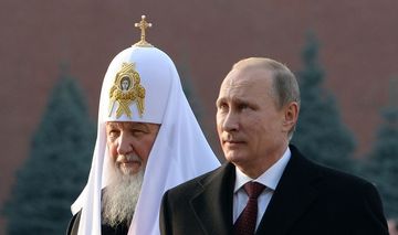 Kyrill I. und Wladimir Putin bei einer Veranstaltung im November 2014.
