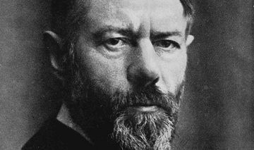 Portraitfoto von Max Weber aus dem Jahr 1918
