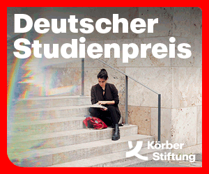 Dies ist eine Ausschreibung der Körber Stiftung für den Deutschen Studienpreis.