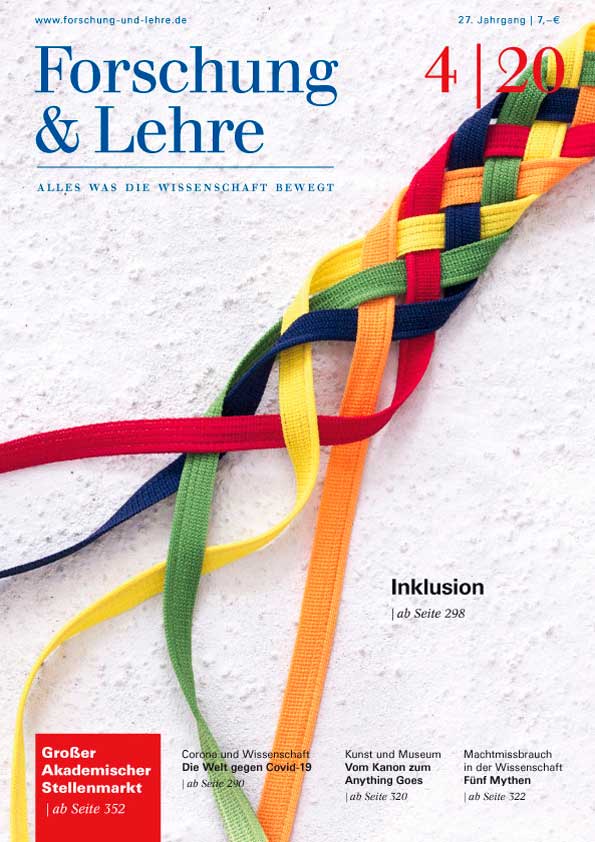 Titelbild der April-Ausgabe von Forschung & Lehre