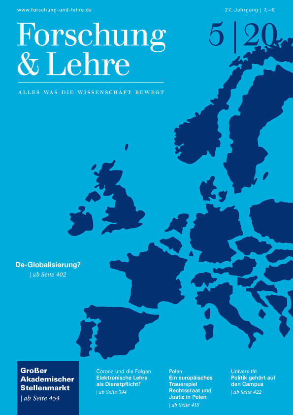 Titelbild der Mai-Ausgabe von Forschung & Lehre