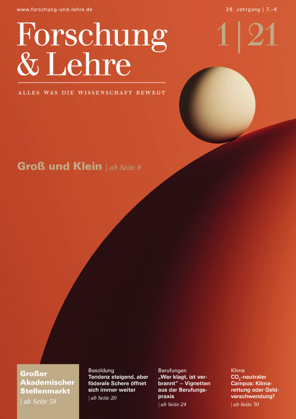 Titelbild der Januar-Ausgabe von "Forschung & Lehre"
