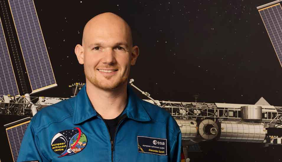 Das Foto zeigt den Astronauten Alexander Gerst
