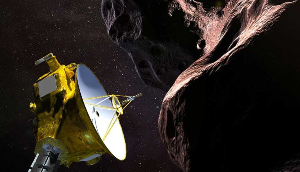 Künstlerische Darstellung der Sonde "New Horizons"