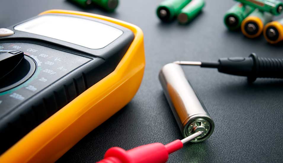 Messgerät zum Energiestand einer Batterie