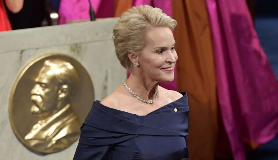 Frances H. Arnold bei der Verleihung des Nobelpreises 2018