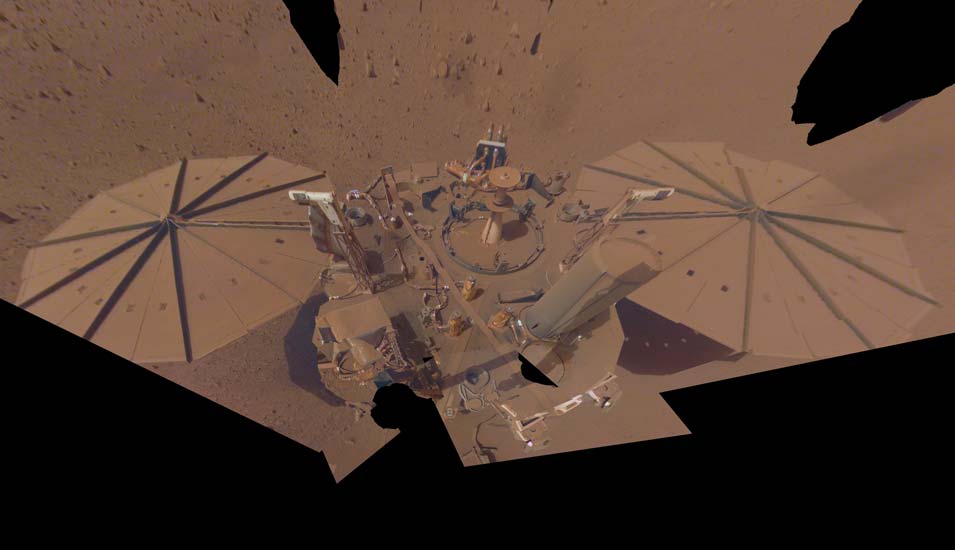 Letztes Selfie des Mars-Landers "Insight"
