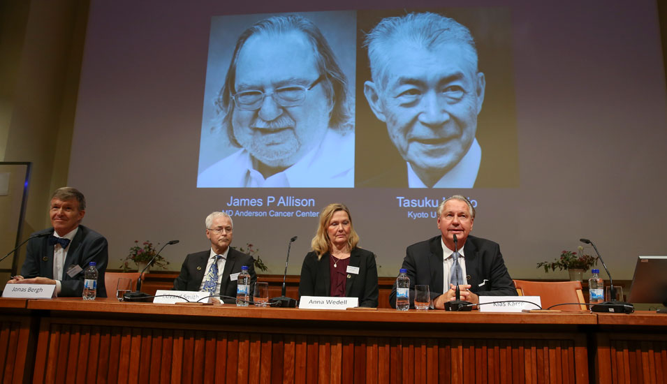 Mitglieder des Auswahlkommittees für den Medizin-Nobelpreis 2018