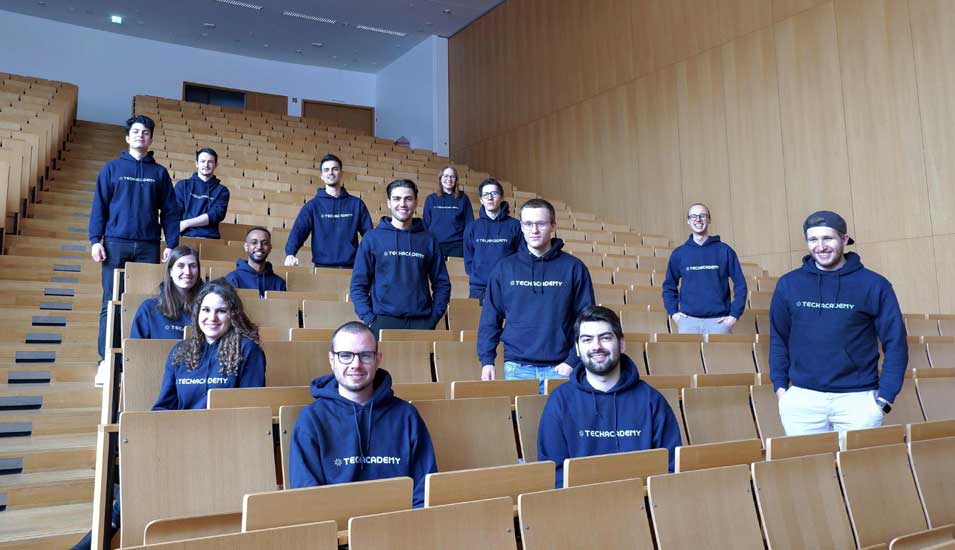 Team der "TechAcademy" an der Frankfurter Goethe-Universität