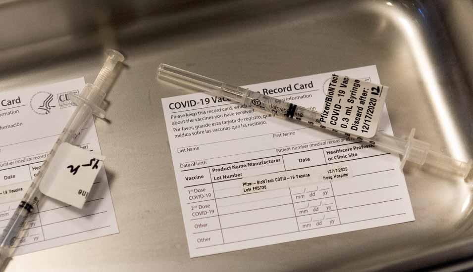 US-amerikanischer Impfnachweis für eine Corona-Impfung
