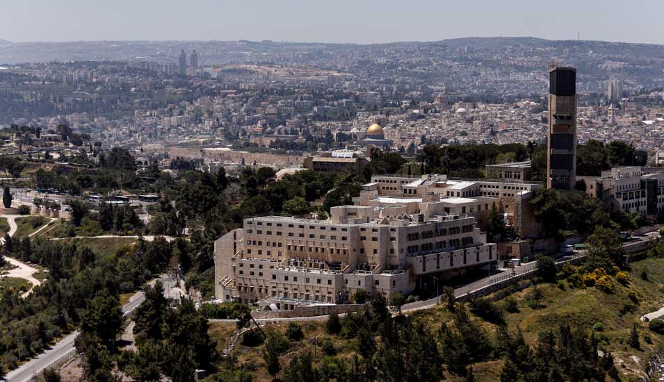 Das Gebäude der Hebrew University of Jerusalem