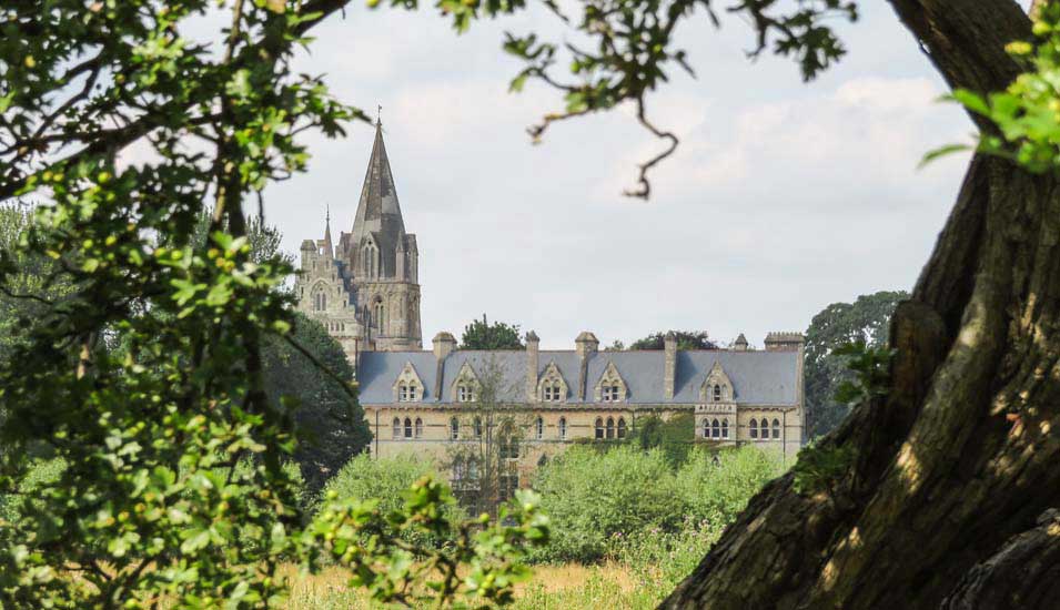 Blick auf die College Christchurch in Oxford