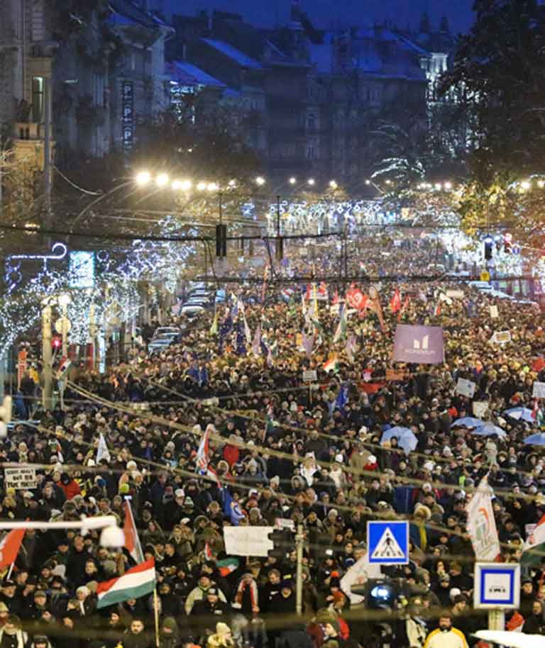 Protest in Ungarn