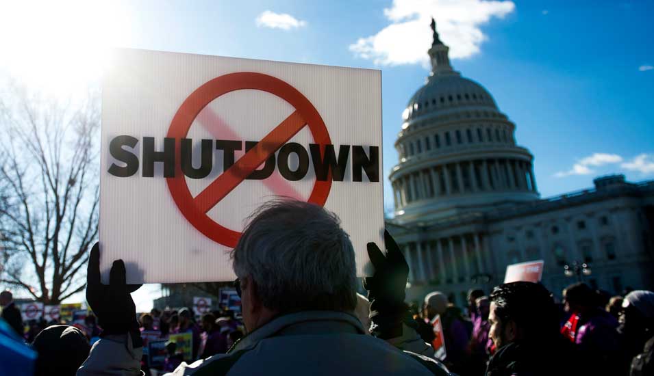 Protest gegen Shutdown
