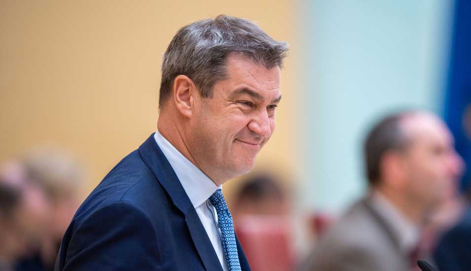 Ministerpräsident Markus Söder im bayerischen Landtag
