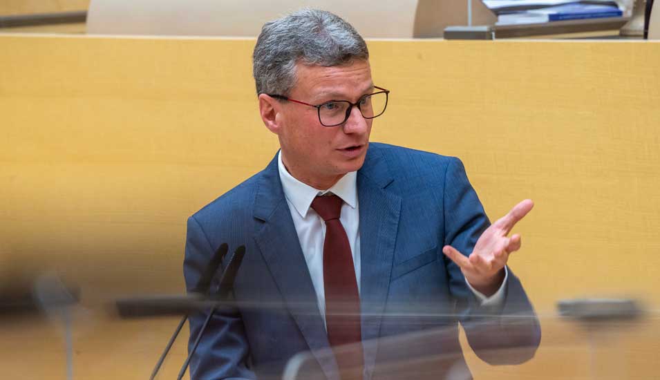 Wissenschaftsminister Bernd Sibler (CSU) im Bayerischen Landtag