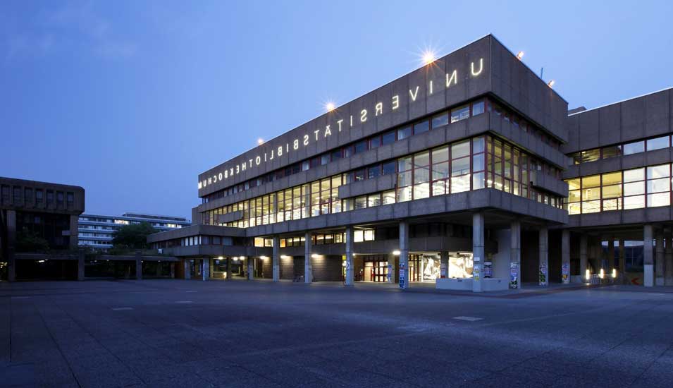 Gebäude der Universitätsbibliothek der Ruhr-Universität Bochum