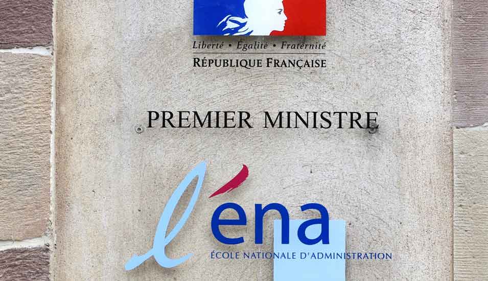 Logo der ENA in Straßburg