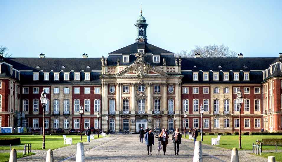 Das Fürstbischöfliche Schloss von Münster, hauptgebäude der Universität Münster.
