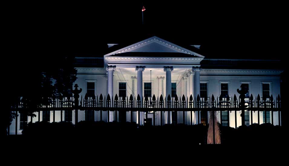 Das Weiße Haus bei Nacht