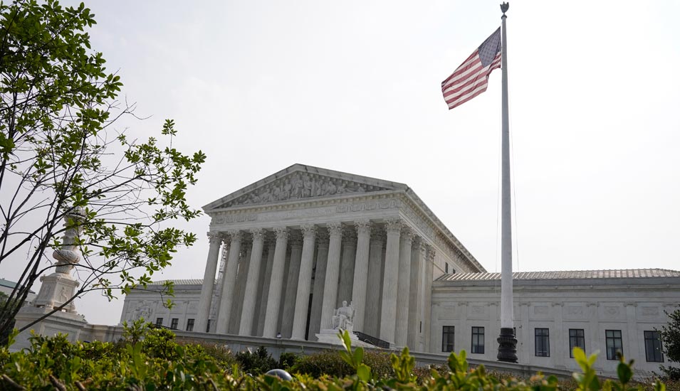 Foto vom Gebäude des Supreme Courts, dem Obersten Gericht in den USA
