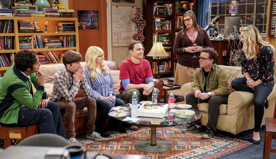 Das Foto zeigt eine Szene aus der Comedy-Serie Big Bang Theory