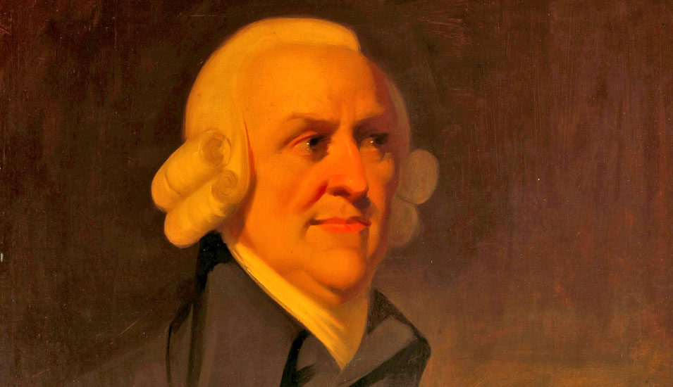 Portrait von Adam Smith, Öl auf Leinwand.