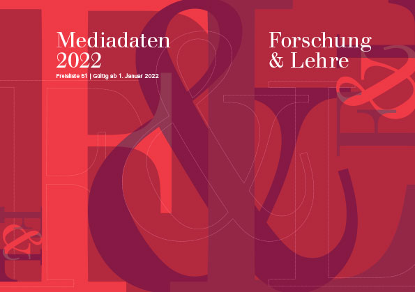 Cover der Mediadaten 2022 von Forschung & Lehre